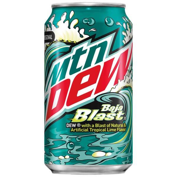 Mountain Dew Baja Blast 12oz Can Case