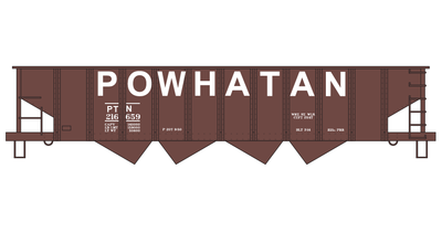 Powhatan 70t Open Hopper White Decals