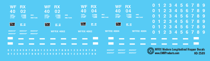 WFRX Modern Longitudinal Hopper Decals