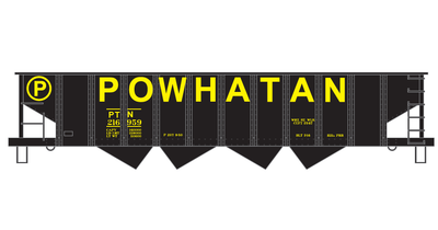 Powhatan 70t Open Hopper Yellow Decals