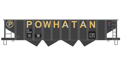 Powhatan 70t Open Hopper Faded Yellow Decals