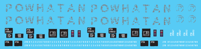 N Scale - Powhatan 70t Open Hopper Faded Gray Decals