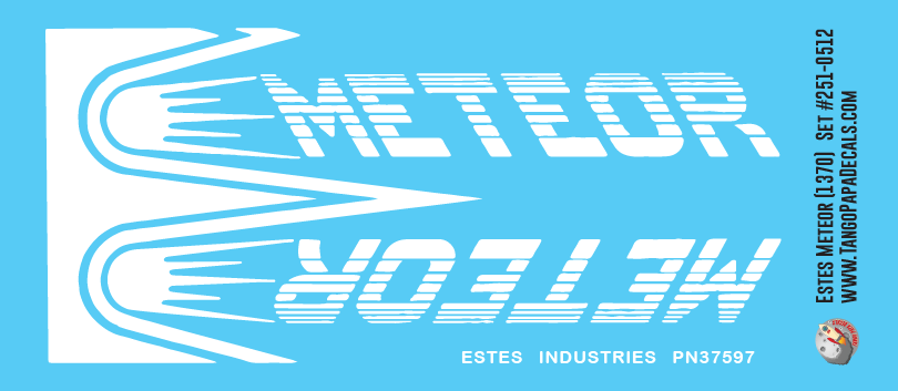 Estes Meteor (1370) Decals