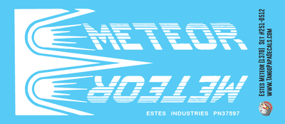 Estes Meteor (1370) Decals
