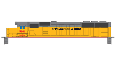 Appalachian &amp; Ohio (WAMX) Ex UP SD50s Decals
