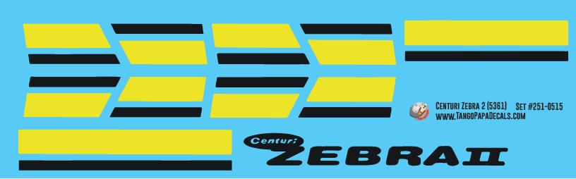 Centuri Zebra 2 (5361) Decals