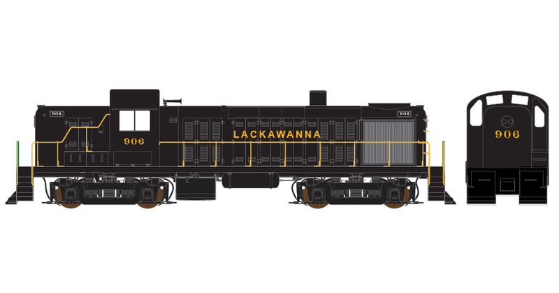 Lackawanna RS3 Roman Numbers Locomotive Decals