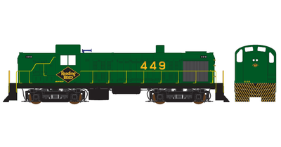 Reading Lines RS3 Green Large Numbers Locomotive Decals