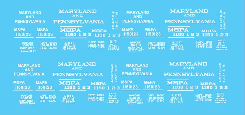 Maryland Pennsylvania Box Car Set - MA PA Historical Society