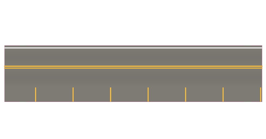 Easy Streets N - Medium Asphalt Single Side Parallel Parking Yellow