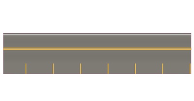 Easy Streets N - Medium Asphalt Single Side Parallel Parking Yellow