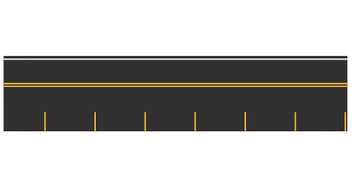 Easy Streets N - Fresh Asphalt Single Side Parallel Parking Yellow