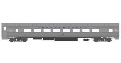 Pennsylvania Railroad Corrugated Passenger Car Black Lettering  Decals