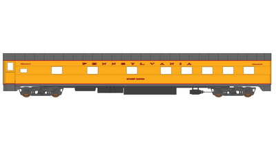 Pennsylvania Railroad UP Yellow Passenger Car Decals