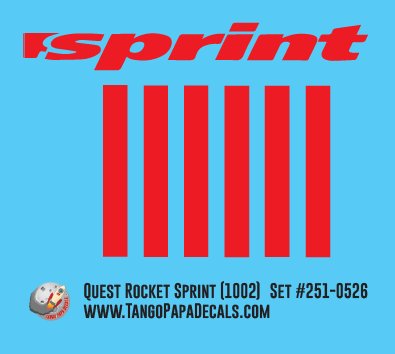 Quest Rocket Sprint (1002) Decals