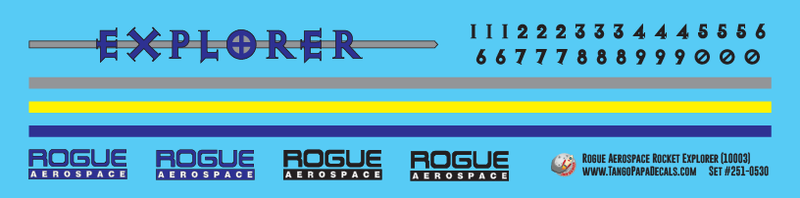 Rogue Aerospace Rocket Explorer (10003) Decals