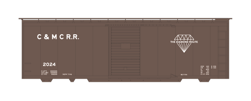 C&amp;MC Railroad 40ft Box Car Decals