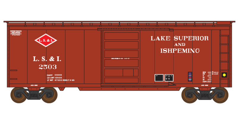 Lake Superior &amp; Ishpeming 40ft Box Car Decals