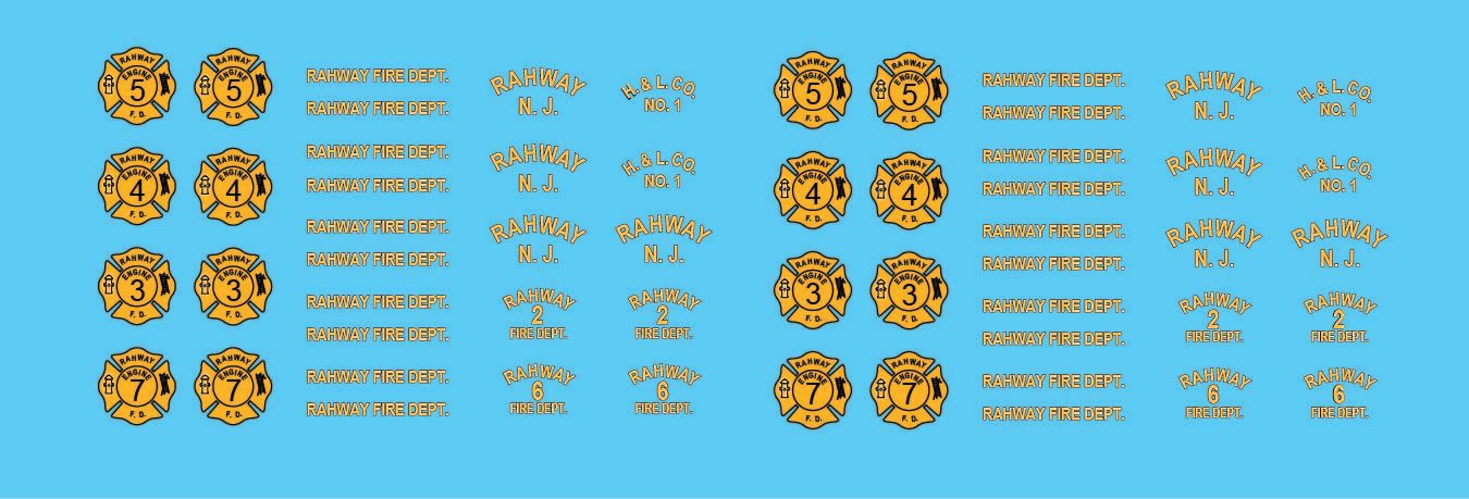 Rahway Fire Department Decals