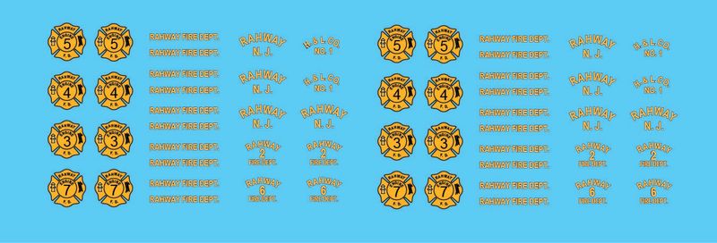 Rahway Fire Department Decals