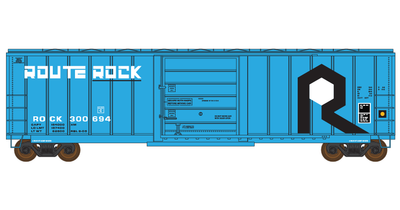 Rock Island Blue 50ft Box Car Decals