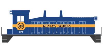 USS Geneva Works SW1200 Locomotive Decals