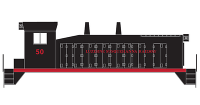 Luzerne Susquehanna SW7 Locomotive Decals