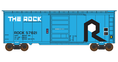 Rock Island Blue 40ft Box Car Decals