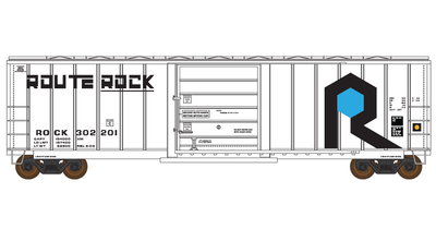 Rock Island White 50ft Box Car Decals