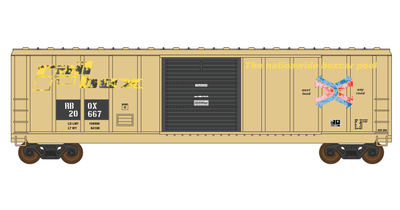 Railbox Box Car Large Faded Logo Decals