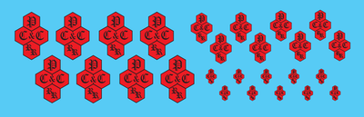 PC&amp;C RR Logo Decals