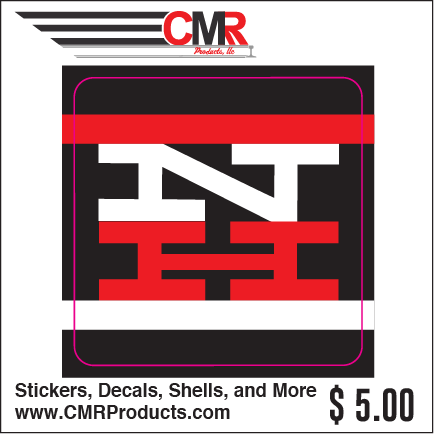 Vinyl Sticker - New Haven Striped Logo