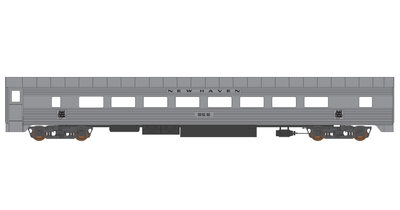 New Haven Corrugated Passenger Car Script Logo Decals