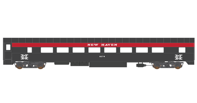 New Haven Smooth Side Passenger Car Black Knight Scheme Decals