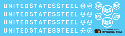 N Scale - US Steel Bridge Decals