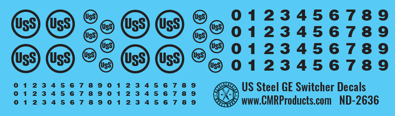 US Steel GE Switcher Decals