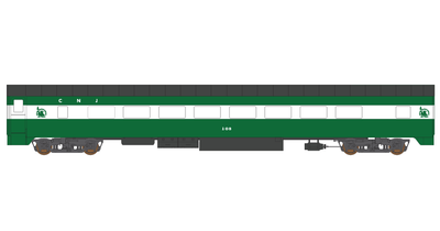 Central New Jersey ex Burlington Northern Passenger Car Decals