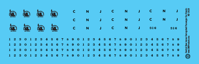 HO Scale - Central New Jersey Corrugated Passenger Car Decals