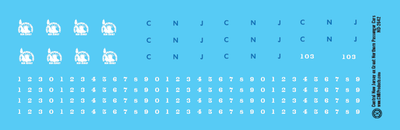 HO Scale - Central New Jersey ex-Great Northern Passenger Car Decals