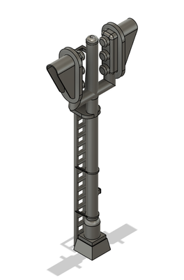 N Scale - Signal Tower 3 Light Vertical Bi-Directional (Qty 2)