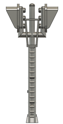 N Scale - Signal Tower 3 Light Vertical Bi-Directional (Qty 2)