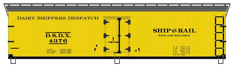 40' Reefer - Dairy Shippers Despatch Decal Set