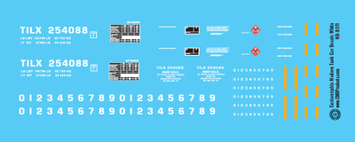 Customizable Modern Tank Car Decal Set