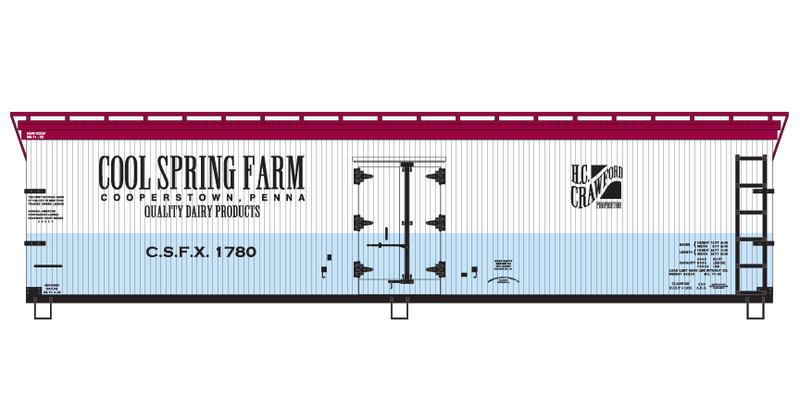 Cool Spring Farm 40ft Wood Reefer Decals