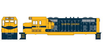North Shore Railroad CF7 Locomotive Decals