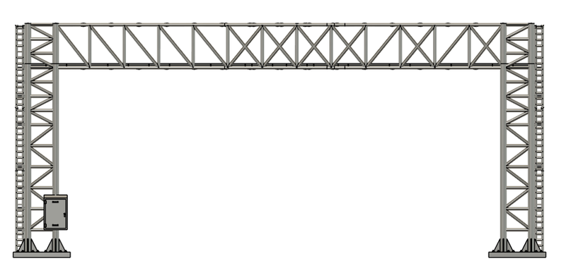 N Scale - Signal Bridge 3 Track 33mm No Signals