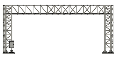 N Scale - Signal Bridge 3 Track 33mm No Signals