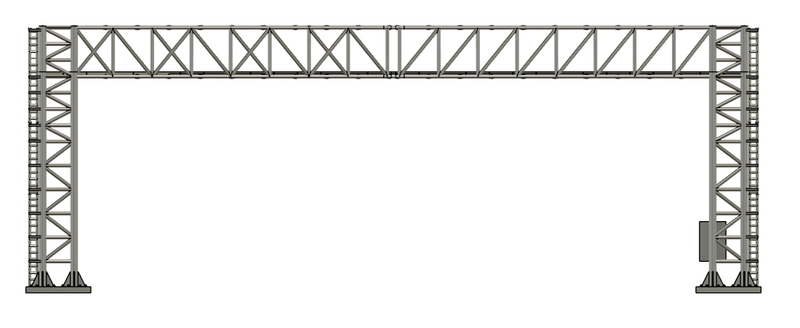N Scale - Signal Bridge 4 Track 33mm No Signals