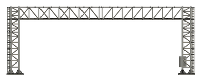 N Scale - Signal Bridge 4 Track 33mm No Signals