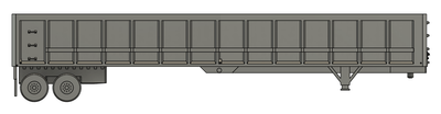N Scale - Frameless End Dump Trailer Standard Axle (Qty 2)
